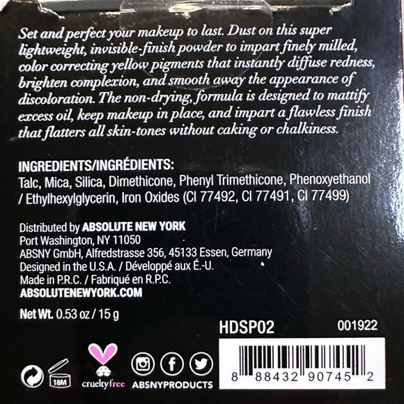 HD Flawless setting powder brightening banana - Picture 5 of 11